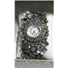 Image 1 : RHINESTONE BLUE DAISY EMBELLEISHED WATCH IN BOX