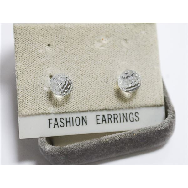 ARTCRAFT CRYSTAL BALL EARRINGS VINTAGE