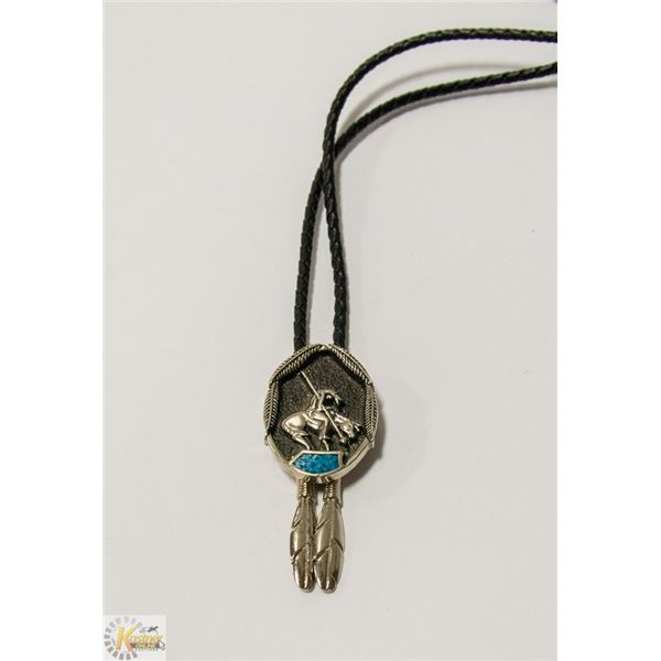 VINTAGE END OF THE TRAIL BOLE TIE