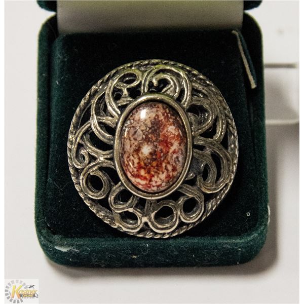 LARGE CELTIC VINTAGE SILVER BROOCH