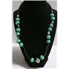Image 1 : TURQOUISE & BLACK BEAD LONG NECKLACE