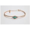 Image 1 : ROSE GOLD COLORED TURQOISE UNIQUE BRACELET