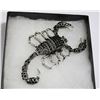 Image 1 : SCORPIAN WITH ARTICULATING TAIL RHINESTONE BROOCH