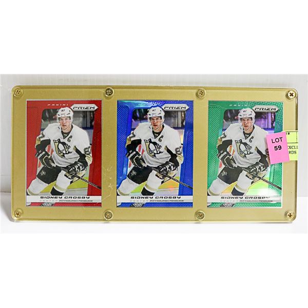 3 EXCLUSIVE CROSBY PARALLEL CARDS