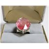 Image 1 : LARGE PINK STONE DINNER RING VINTAGE