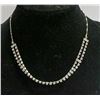 Image 1 : VINTAGE RHINESTONE DOUBLE STRAND NECKLACE