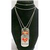 Image 1 : SUPER MAN DOG TAGS NECKLACE SET CHRISTOPHER REEVE