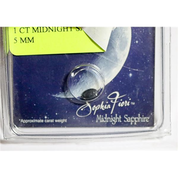 1 CT MIDNIGHT SAPPHIRE  OVAL 7 X 5 MM