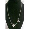 Image 1 : VINTAGE LOVE BIRDS SILVER NECKLACE