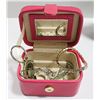 Image 1 : PINK BOX WITH RINGS, EARRINGS AND MORE