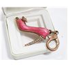 Image 1 : HIGH HEEL RHINESTONE PINK KEYCHAIN