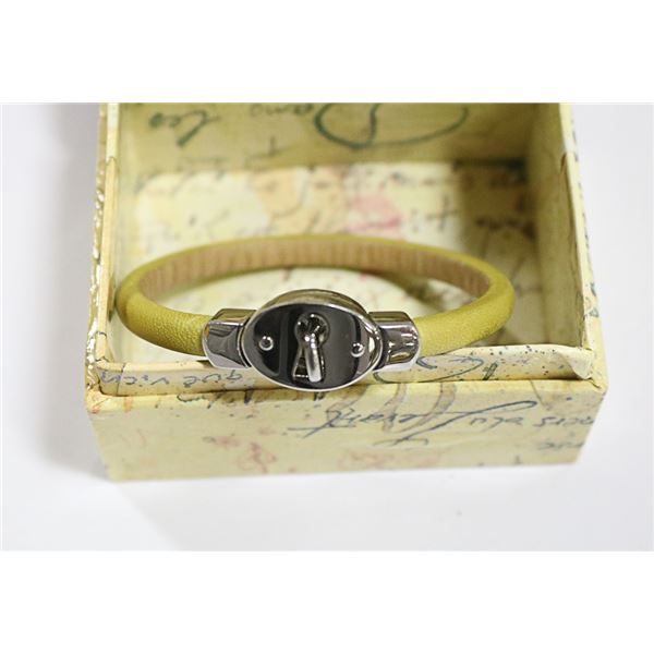 FOSSIL LEATHER LINK BRACELET