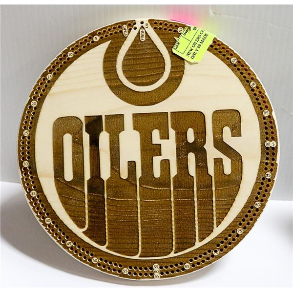 NEW OILERS CRIB BOARD # 70  OF ONLY 99 MADE
