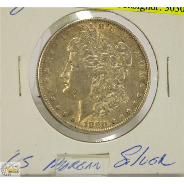 1880 O US MORGAN ISLVER DOLLAR COIN