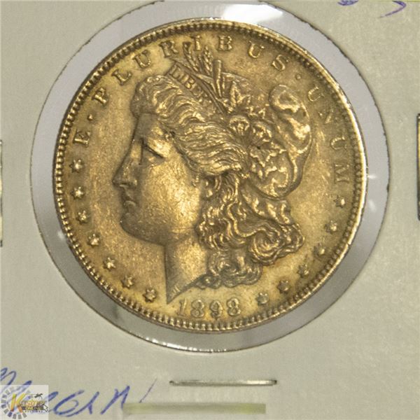 1898 US MORGAN SILVER DOLLAR COIN