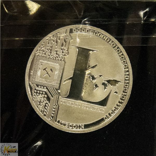 SILVER PLATED LITECOINS IN PROTECTIVE CASE