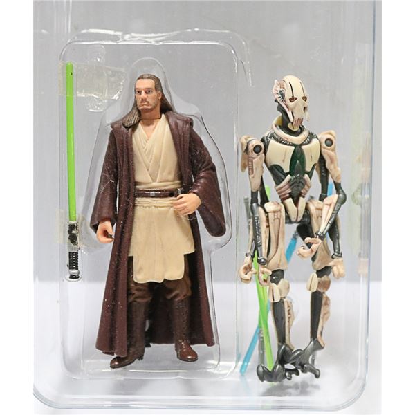 2 STAR WARS FIGURES OB1-WAN KONOBI 1999 HASBRO