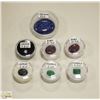 Image 1 : X7 GEMSTONES RUBY, EMERALD, SAPPHIRE, LAPIS