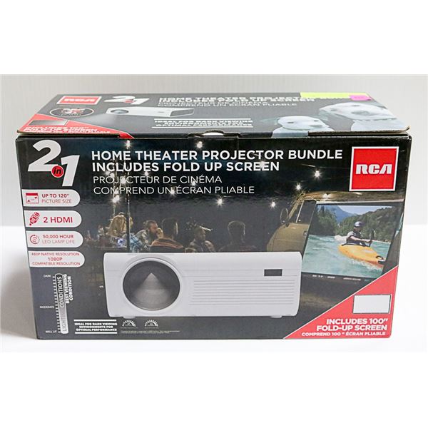RCA 2-IN-1 HOME THEATER PROJECTION BUNDLE