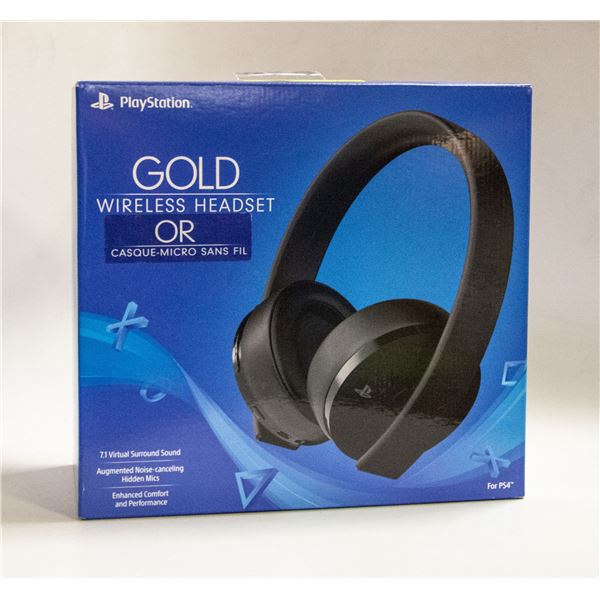 PLAYSTATION GOLD WIRELESS HEADSET