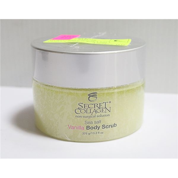 SECRET COLLAGEN SEA SALT VANILLA BODY SCRUB 375G