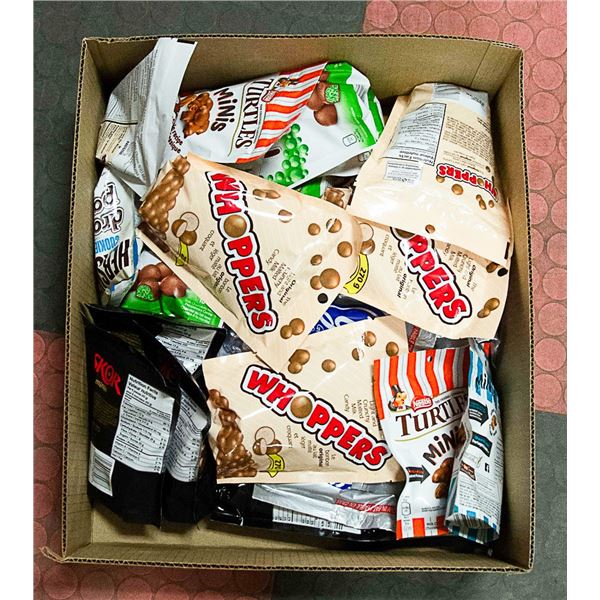 VARIOUS BAGS OF CHOCOLATE CANDY BAGS