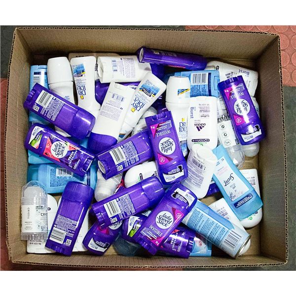 BOX LOT OF DEODORANT FOR WOMEN
