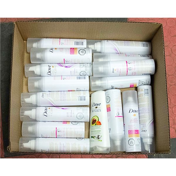 BOX LOT OF DOVE PRODUCTS