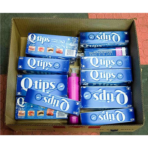 FLAT OF Q-TIPS AND SHAMPOO LOT