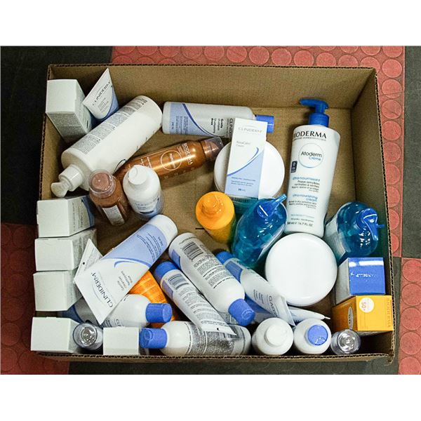 FLAT LOT OF SKIN CARE PRODUCTS