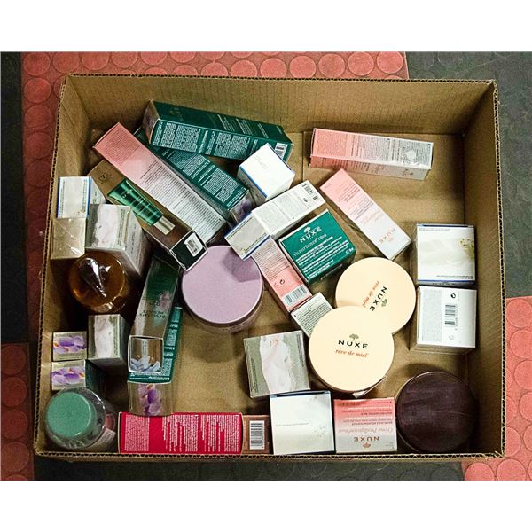 BOX LOT OF NUXE SKIN CARE PRODUCTS