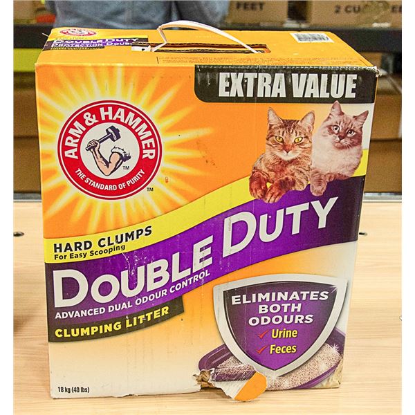 ARM AND HAMMER DOUBLE DUTY CAT LITTER 18 KG