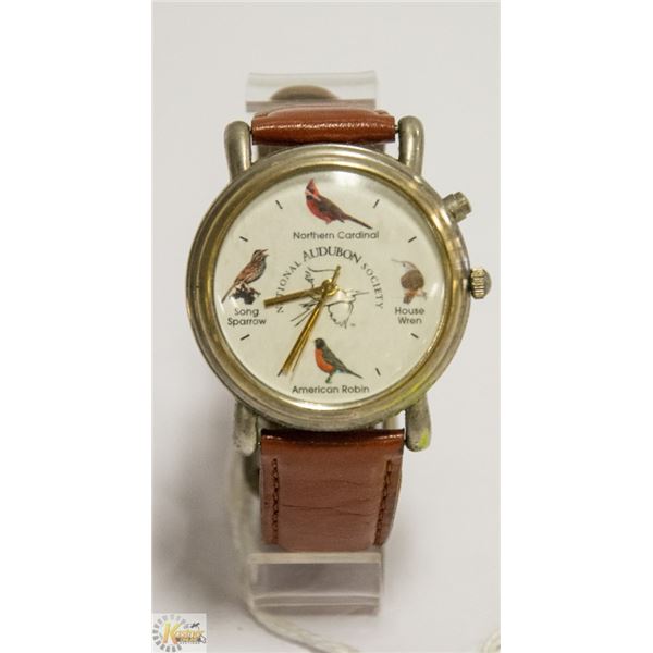 WRIST WATCH WITH SINGING BIRDS