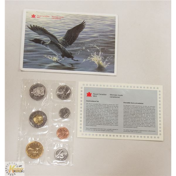1997 CANADIAN PROOF COIN SET FIRST YEAR TOONIE
