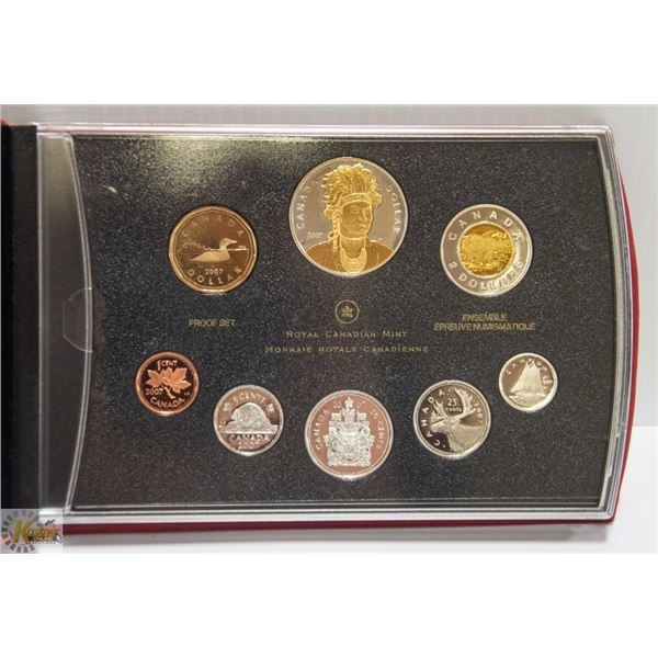 2007 STERLING SILVER MINT PROOF SET WITH CHIEF