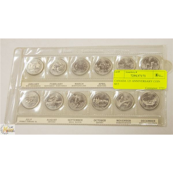 1992 CANADA 125 ANNIVERSARY COIN SET