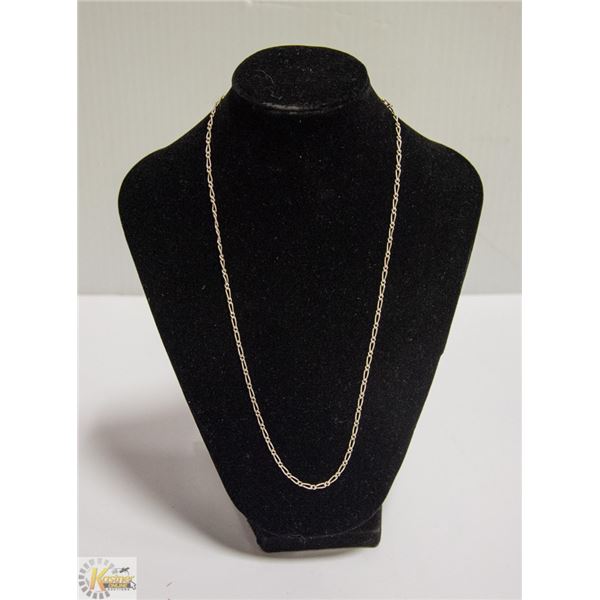 .925 SOLID SILVER TWISTED CURB LINK CHAIN 18"