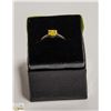 Image 1 : VINTAGE .925 SILVER PRINCESS CUT CITRINE RING SZ 8