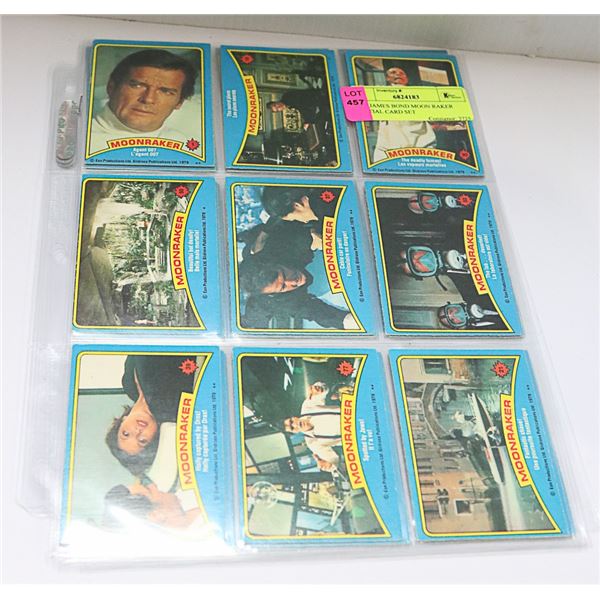 1979 JAMES BOND MOON RAKER PARTIAL CARD SET