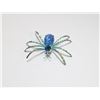 Image 1 : VINTAGE COSTUME JEWELLERY SPIDER BROOCH W BLUE