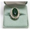 Image 1 : GREEN AND WHITE STONE COSTUME JEWELLERY RING