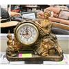 Image 1 : CROSA QUARTZ VINTAGE STYLE MANTLE CLOCK, 12 X 11