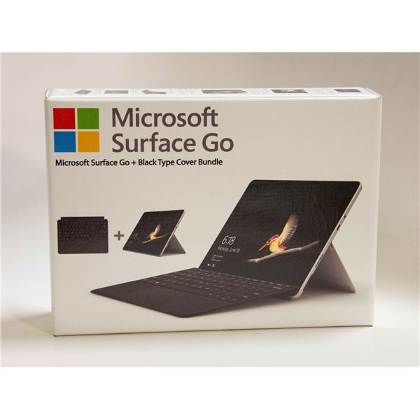 MICROSOFT SURFACE GO + BLACK TYPE COVER BUNDLE