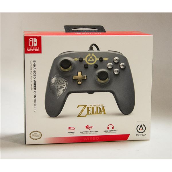 NINTENDO SWITCH WIRED ZELDA CONTROLLER NEW IN BOX