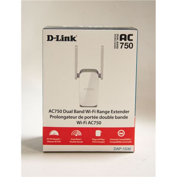 DLINK  AC750 DUAL BAND WI-FI RANGE EXTENDER