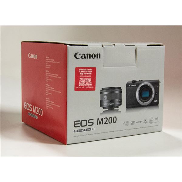 CANON EOS M200 CAMERA EF-M15-45 IS STM