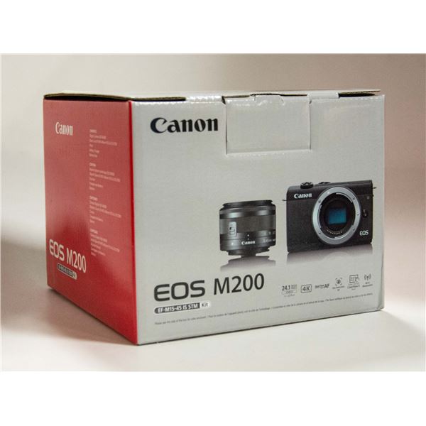 CANON EOS M200 CAMERA EF-M15-45 IS STM