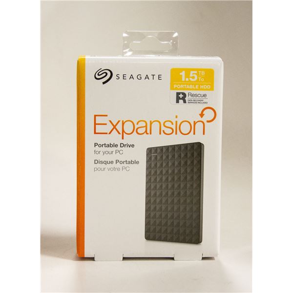SEAGATE 1.5 TB EXPANSION PORTABLE DRIVE NEW IN BOX
