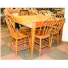 Image 2 : KITCHEN TABLE WITH 6 CHAIRS 47" X 34"