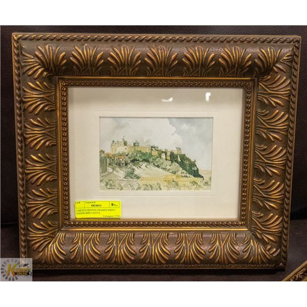 LIMITED EDITION FRAMED PRINT- EDINBURGH CASTLE